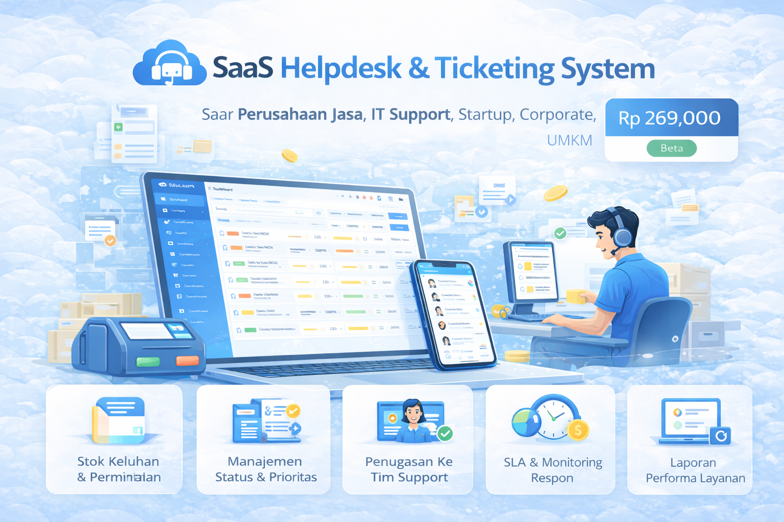 SaaS Helpdesk & Ticketing System